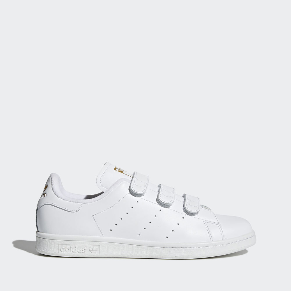 Adidas Stan Smith - Originals γυναικεια - Ασπρα/Χρυσο Χρωμα Μεταλλικός,Μέγεθος: EU 36 – 54 2/3 (198S